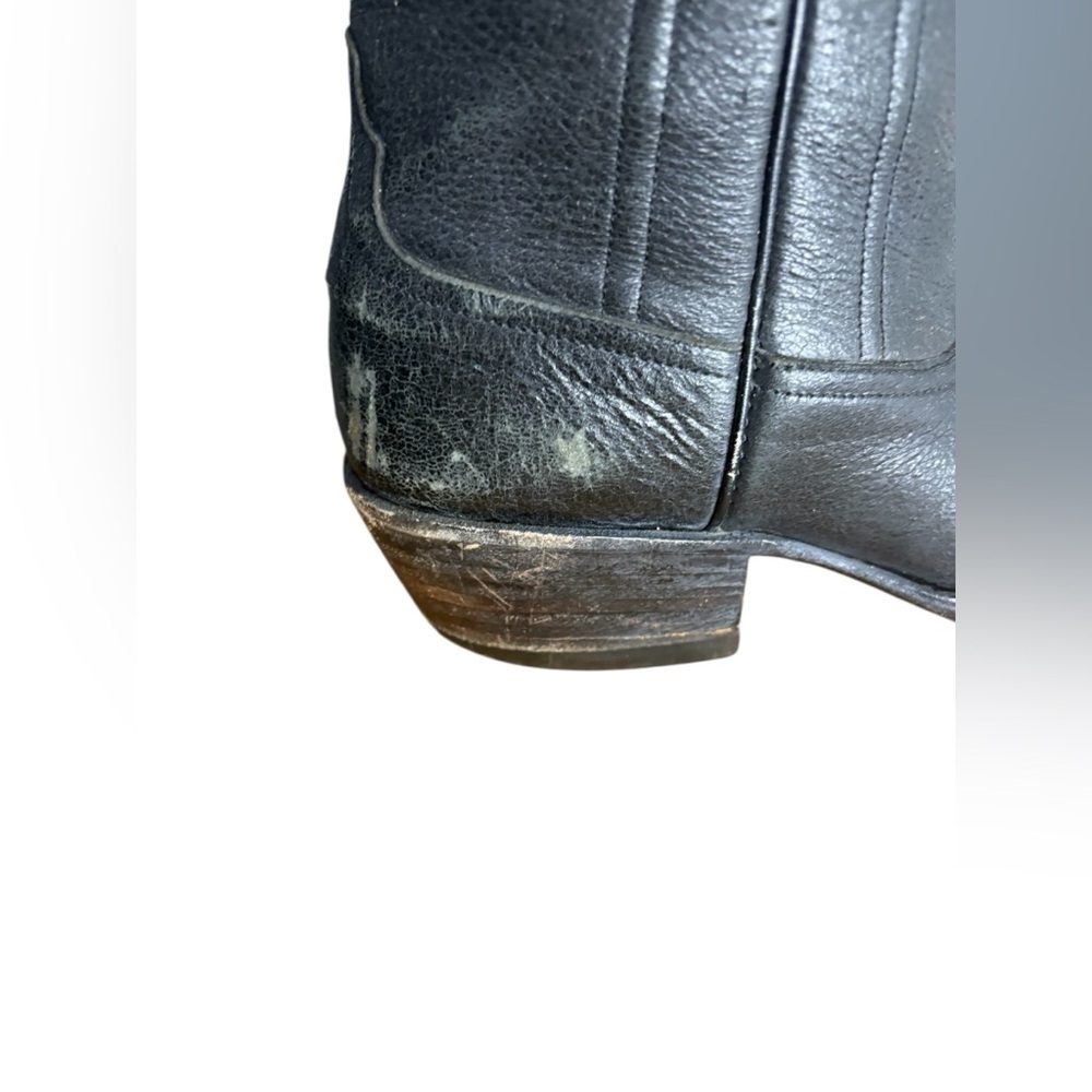 Rios of Mercedes Black Leather Western Heeled Boots - Picture 8 of 12